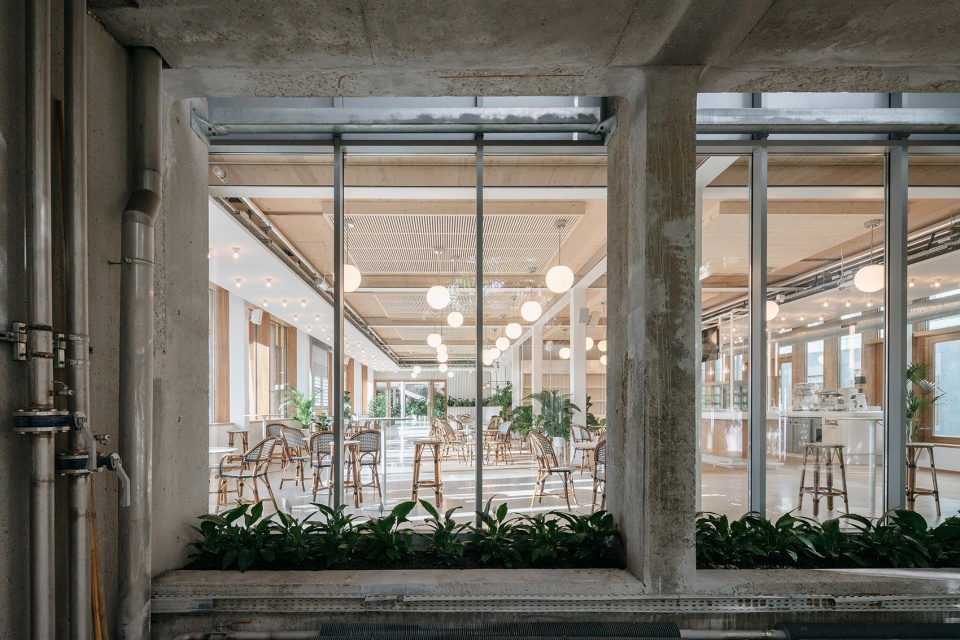 The Canopy Michelin Headquarter s Renovated Reception Area by Encore Heureux Architectes Construire and Base