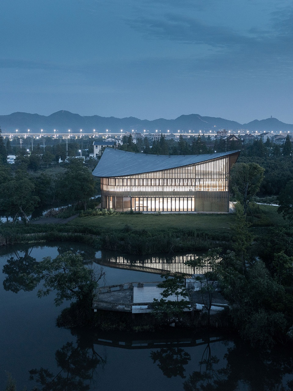 Clover Auditorium China by Hangzhou Yuanshe Architectural Landscape Design Co Ltd