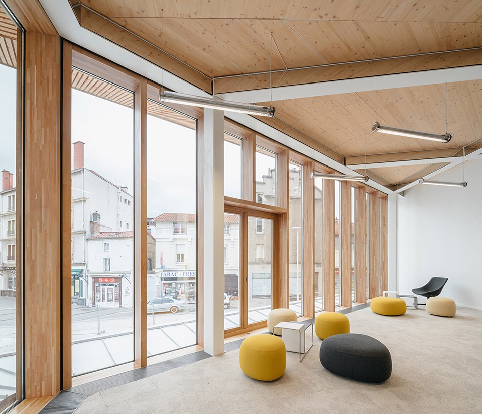 The Canopy Michelin Headquarter s Renovated Reception Area by Encore Heureux Architectes Construire and Base