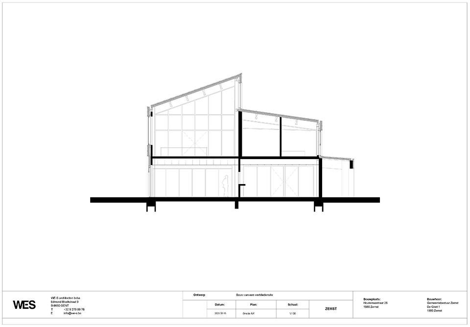 Zemst workshop and office spaces by WE S architects