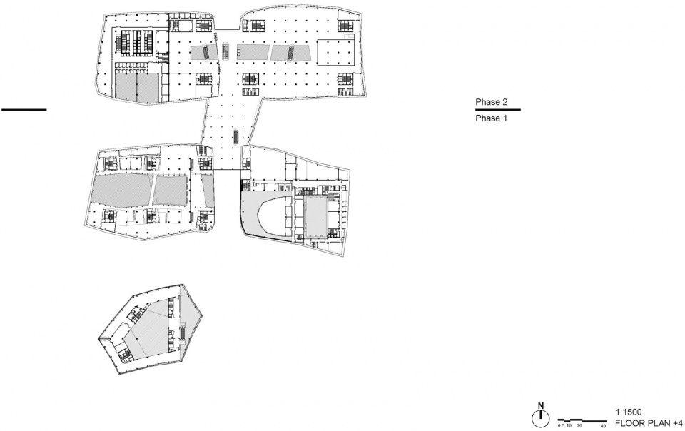 shandong provincial cultural and art center the three buildings by architecturestudio