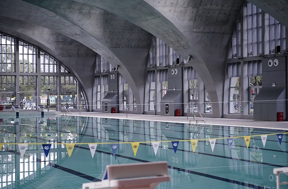 natatorium of southeast university by zhou qi studio architects and engineers associates of southeast university