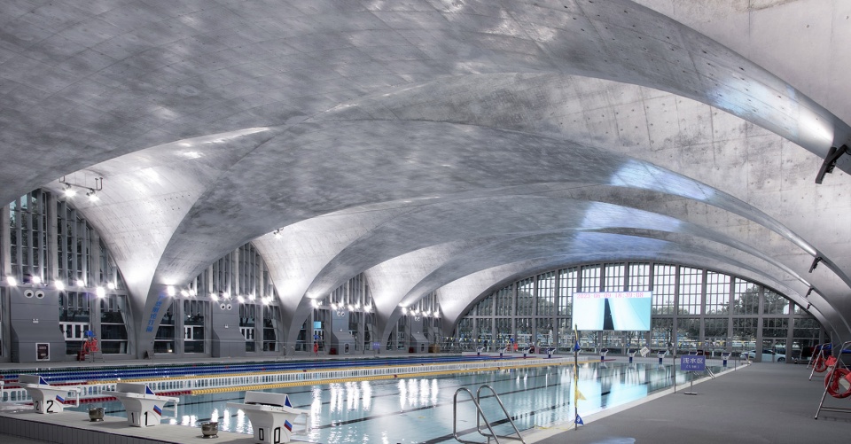 natatorium of southeast university by zhou qi studio architects and engineers associates of southeast university