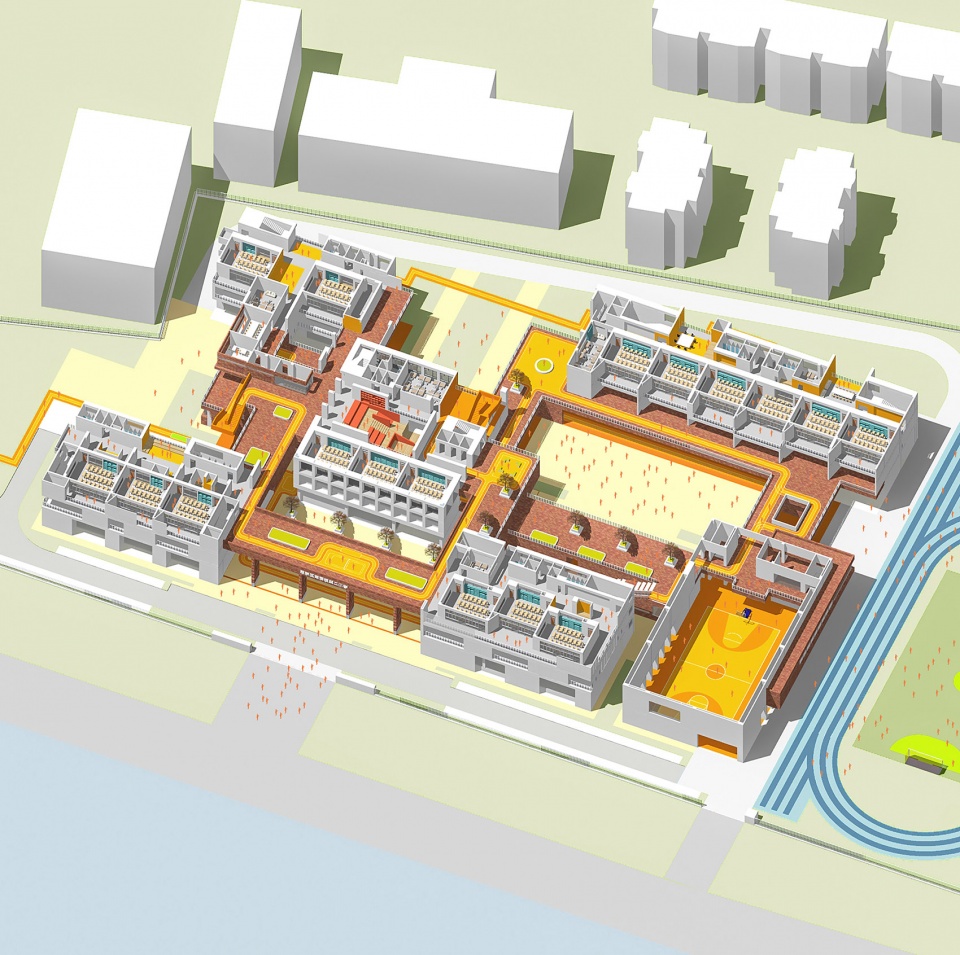 不同区域的教学空间 tao zhi studio