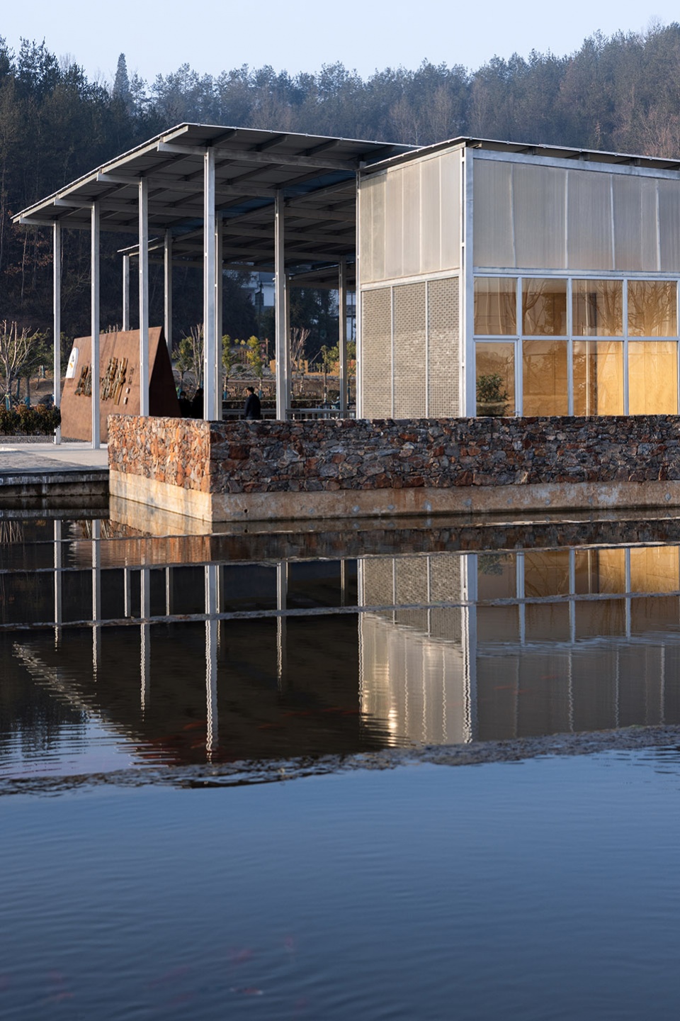 wufu longjing agricultural products exhibition center by describing architecture studio