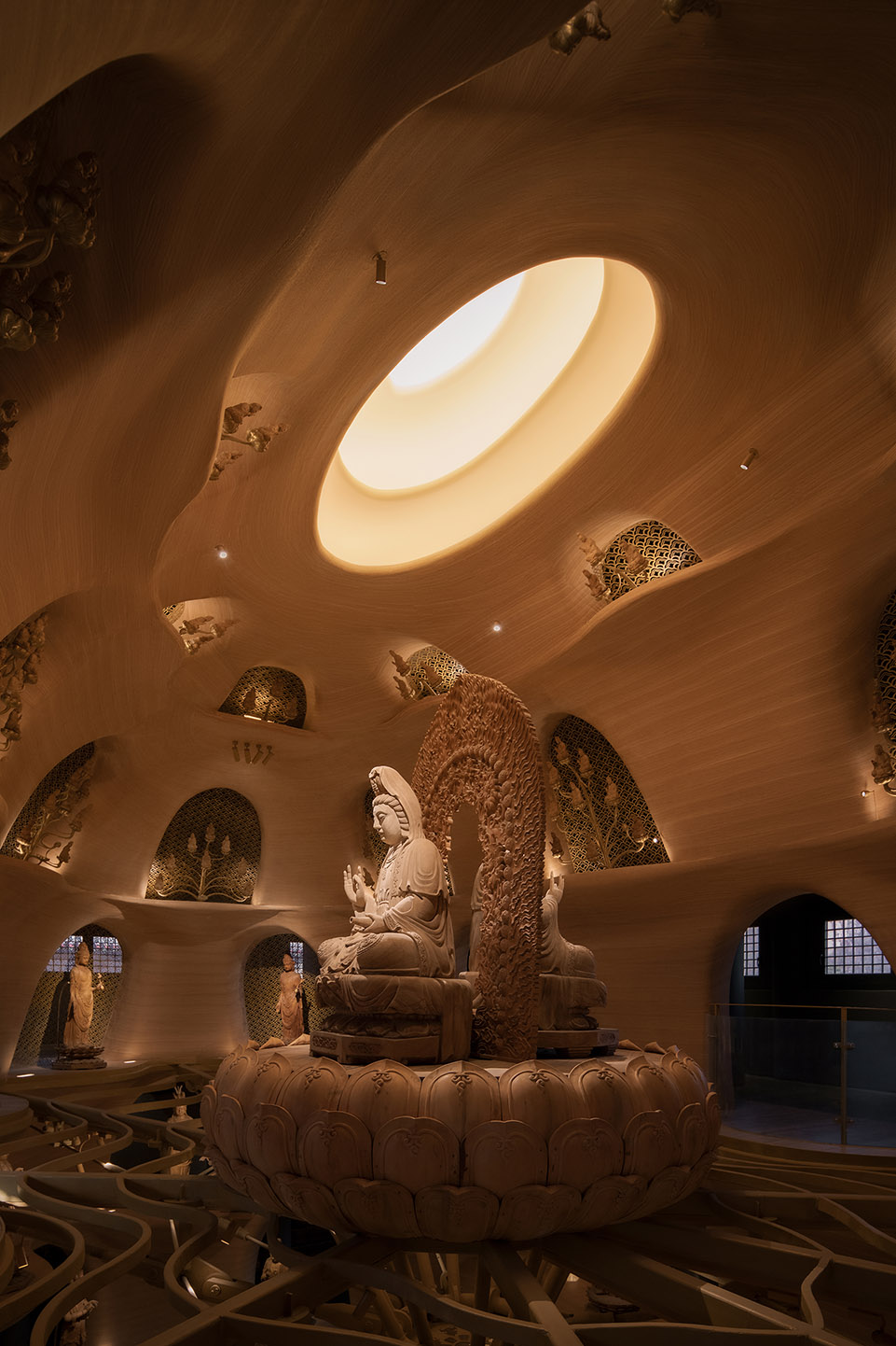 Zushan·Ji Xin Monastery·Wood Buddha Statue Museum by Archstudio 谷德设计网