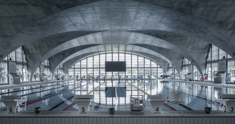 natatorium of southeast university by zhou qi studio architects and engineers associates of southeast university