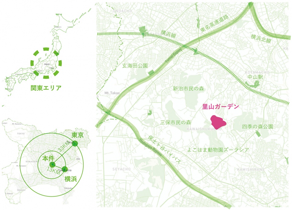 floral satoyama garden by yoshiki toda landscape architecture 区位图