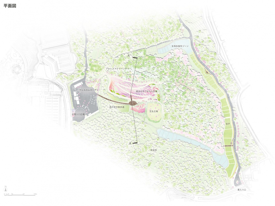 floral satoyama garden by yoshiki toda landscape architecture 平面图