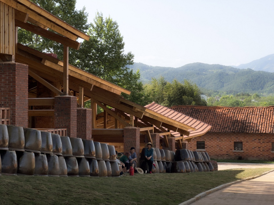doumu dragon kiln and ich lounge in qianshan anhui by greyspace architects