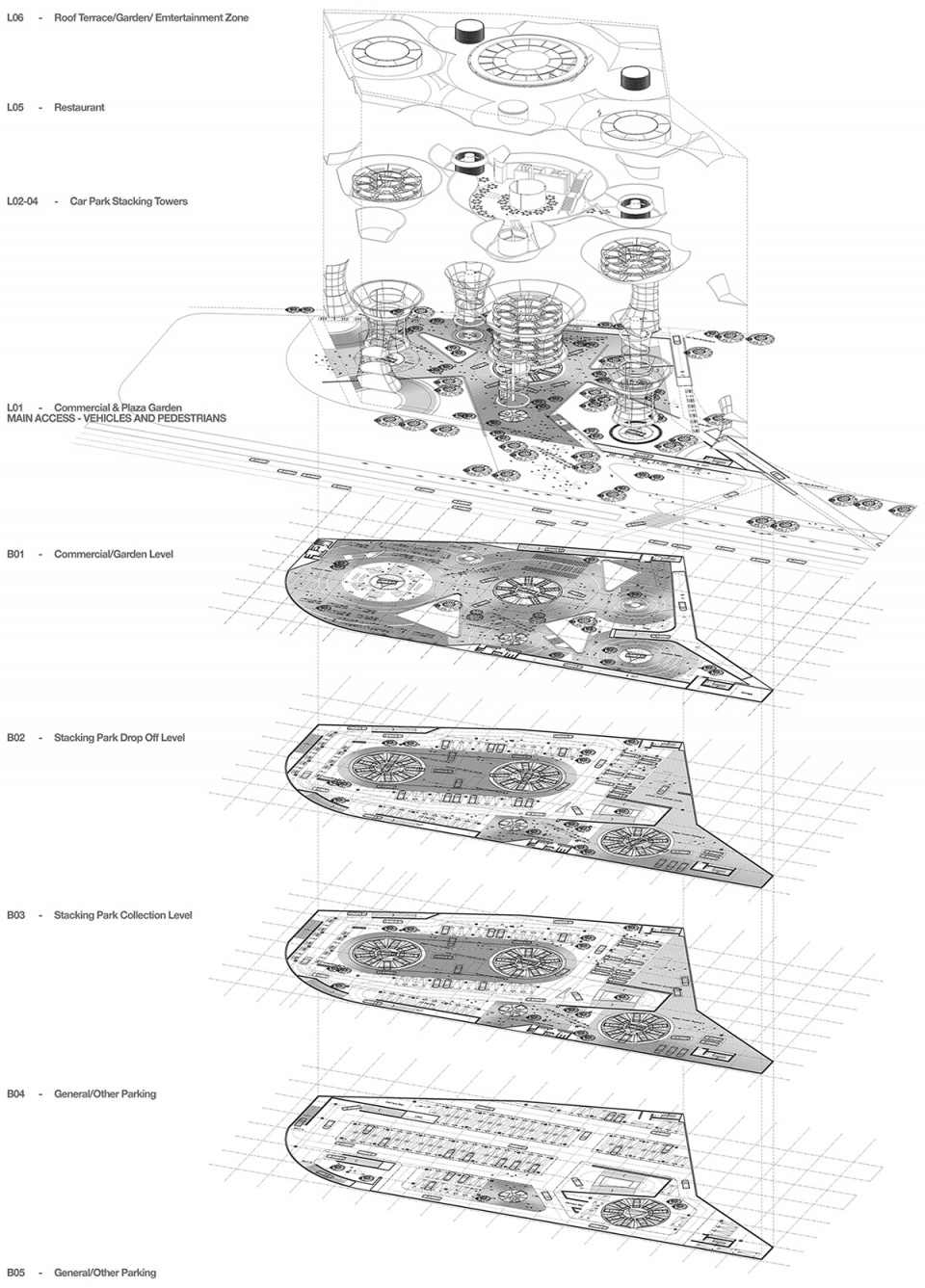future car park by daniel statham studio
