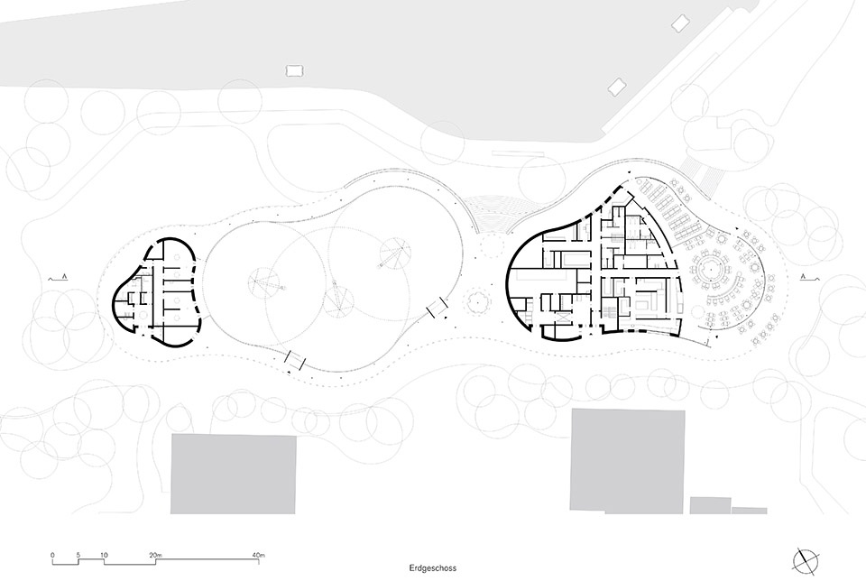 Green experience center in Luisenpark by Bez Kock Architekten BDA