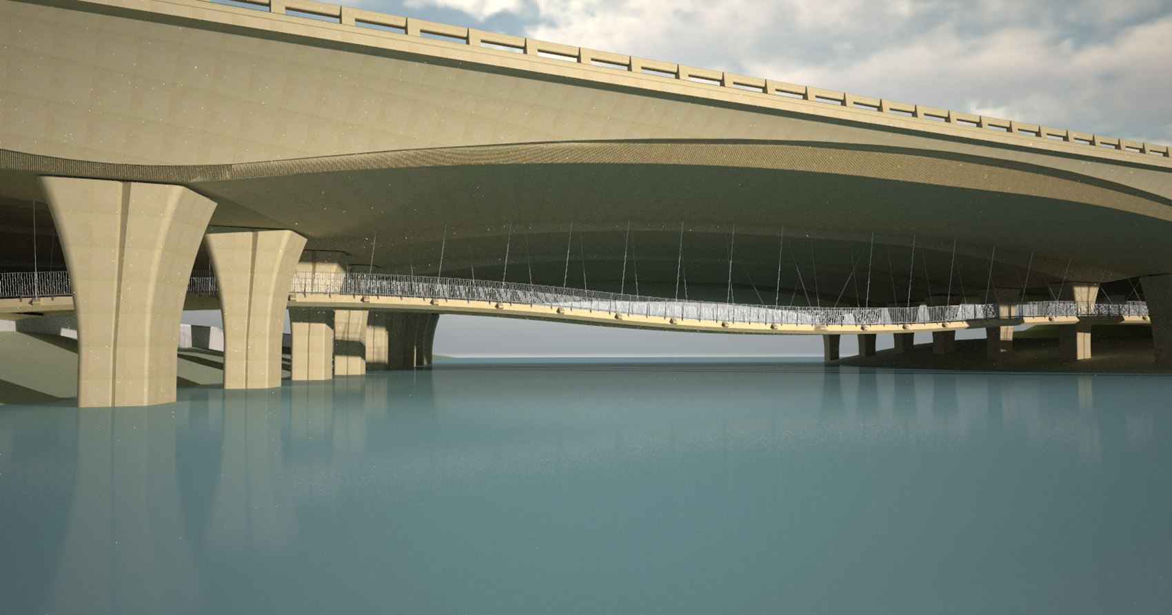 San Elijo Lagoon Pedestrian Bridge by Safdie Rabines Architects - 谷德设计网