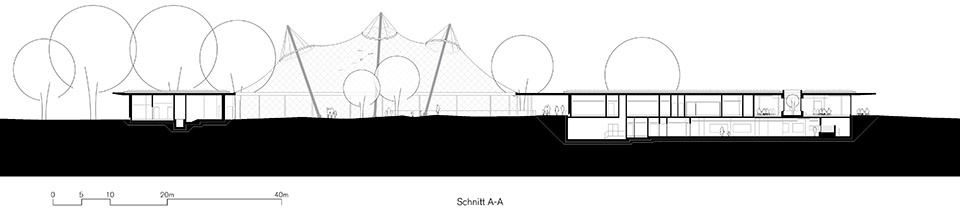 Green experience center in Luisenpark by Bez Kock Architekten BDA