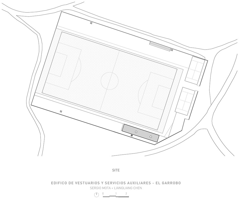 Changing Room And Auxiliary Services Building by Liangliang Chen Sergio Mota