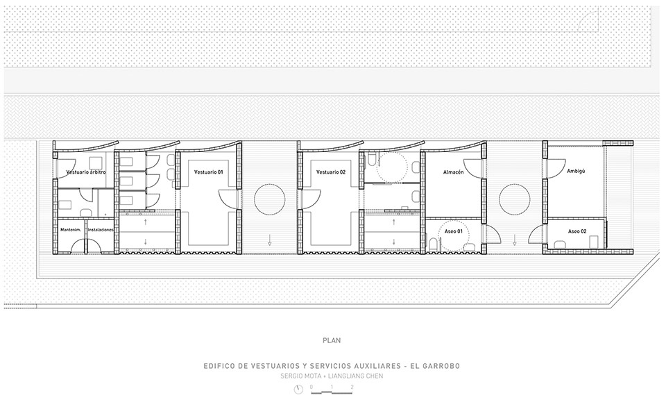 Changing Room And Auxiliary Services Building by Liangliang Chen Sergio Mota