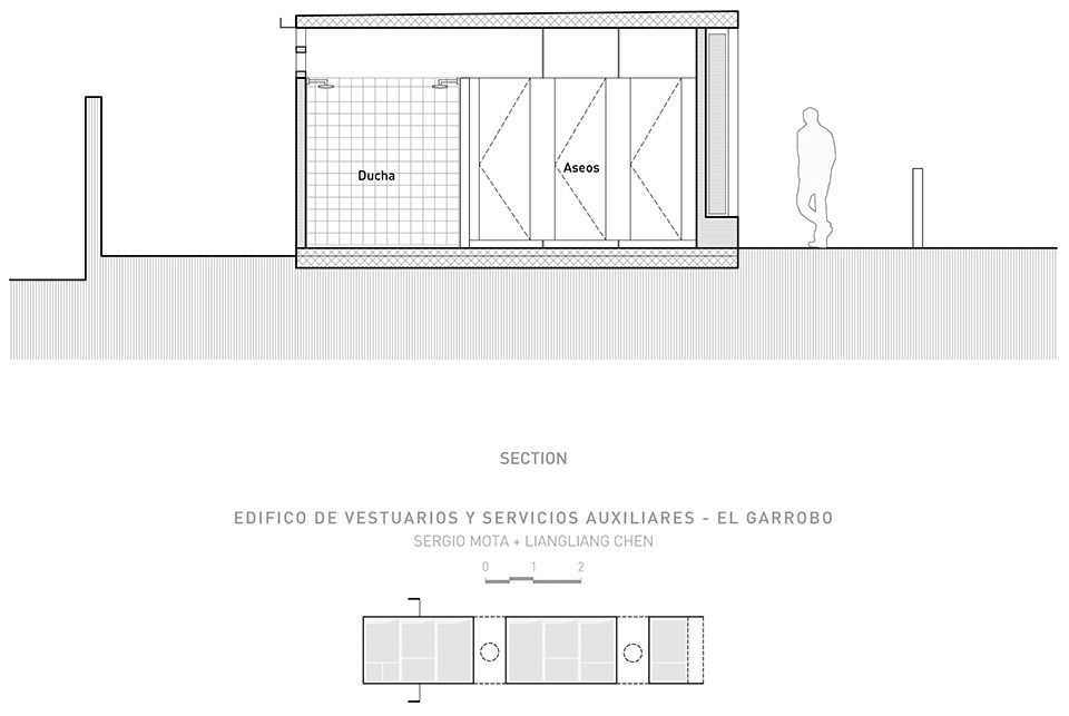 Changing Room And Auxiliary Services Building by Liangliang Chen Sergio Mota