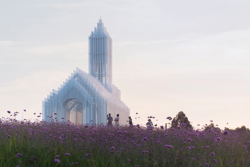 sino french science park church china by shanghai dachuan architects