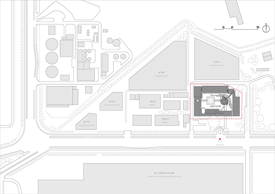 Expansion of Haikou Yanchunling Waste Leachate Treatment Station Phase II by Hangzhou Dakai Architectural Design Co