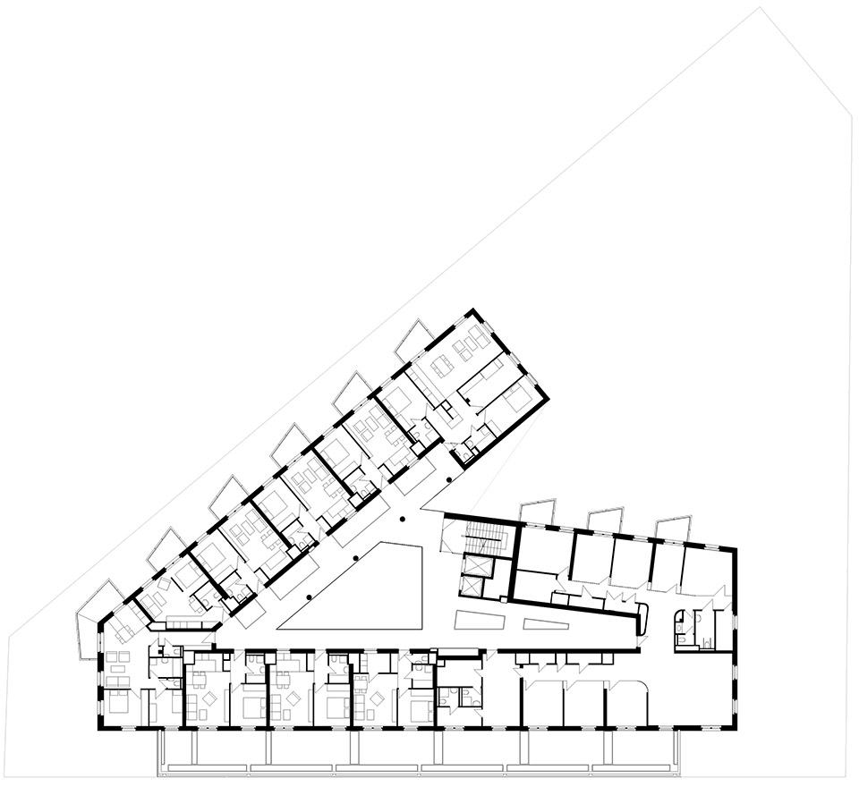 Trendo11 – Terraced Residential Building in Budapest by LAB5 architects ...