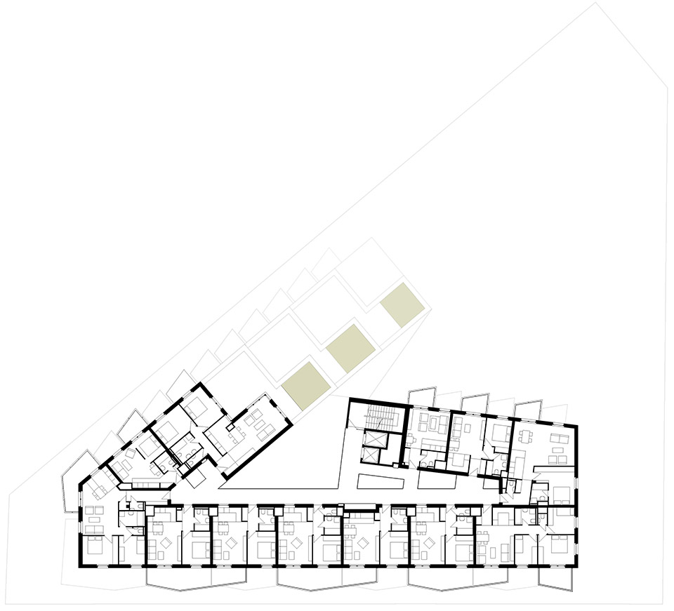 Trendo11 – Terraced Residential Building in Budapest by LAB5 architects ...