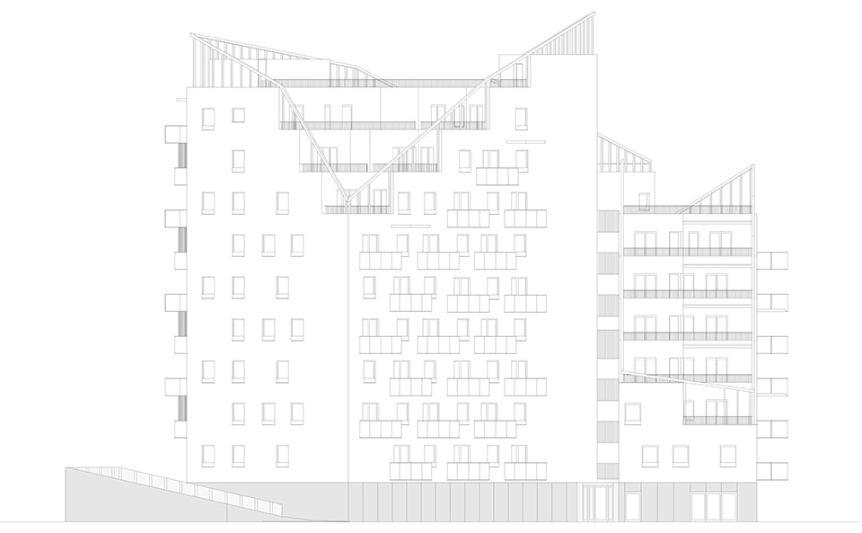 Trendo11 – Terraced Residential Building in Budapest by LAB5 architects ...