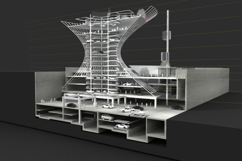 future car park by daniel statham studio