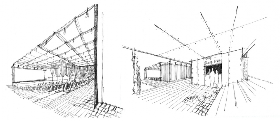 mimosa open air cinema sketch 1