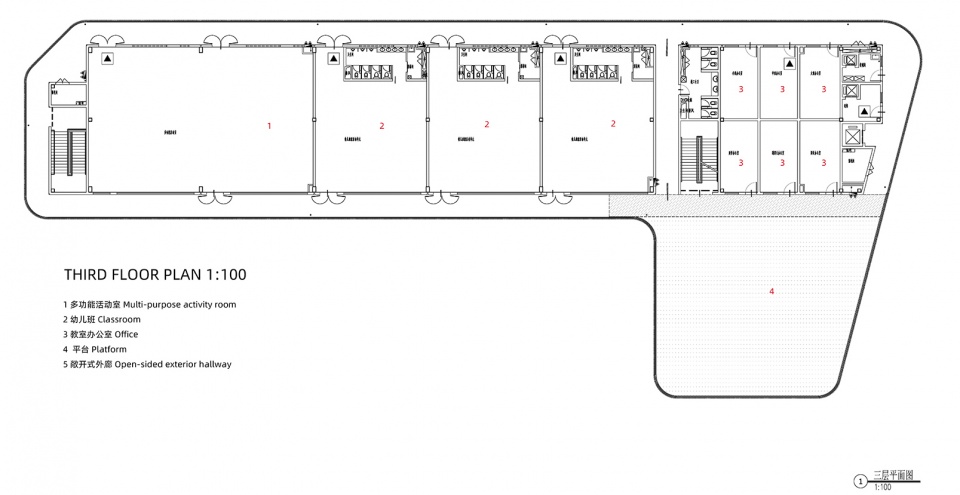 幼儿园三层平面kindergarten third floor plan 拷贝