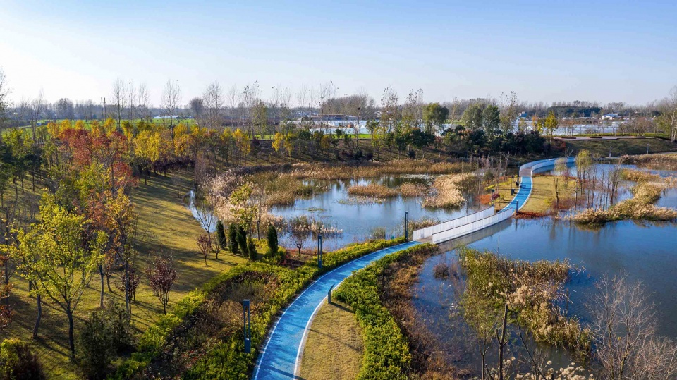 Zhoukou Shahewan Wetland Park China by Beijing Sunshine Landscape Co Ltd