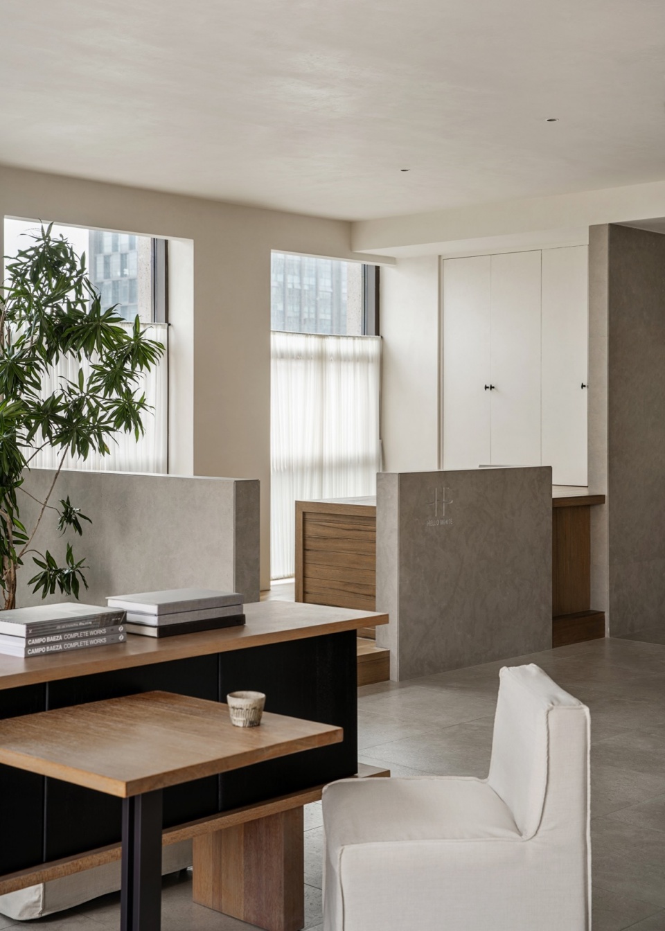 hello white yoga by geemo design