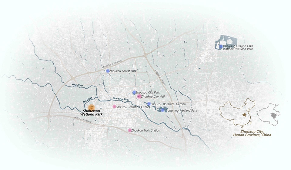 Zhoukou Shahewan Wetland Park China by Beijing Sunshine Landscape Co Ltd
