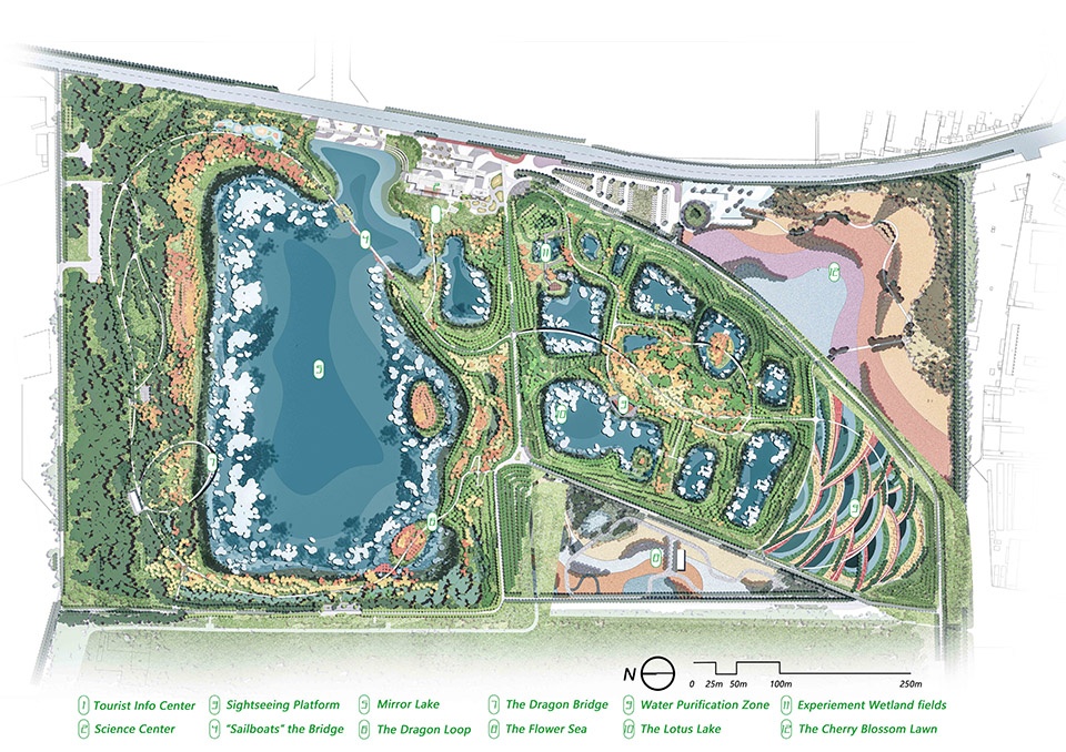 Zhoukou Shahewan Wetland Park China by Beijing Sunshine Landscape Co Ltd