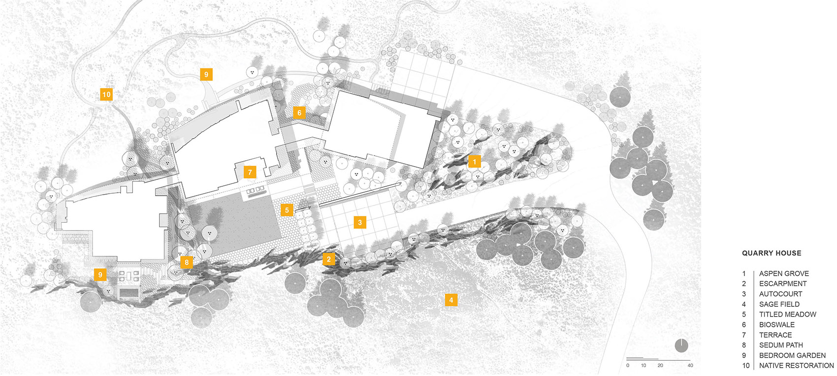 2022 ASLA RESIDENTIAL DESIGN AWARD OF HONOR Quarry House / Design