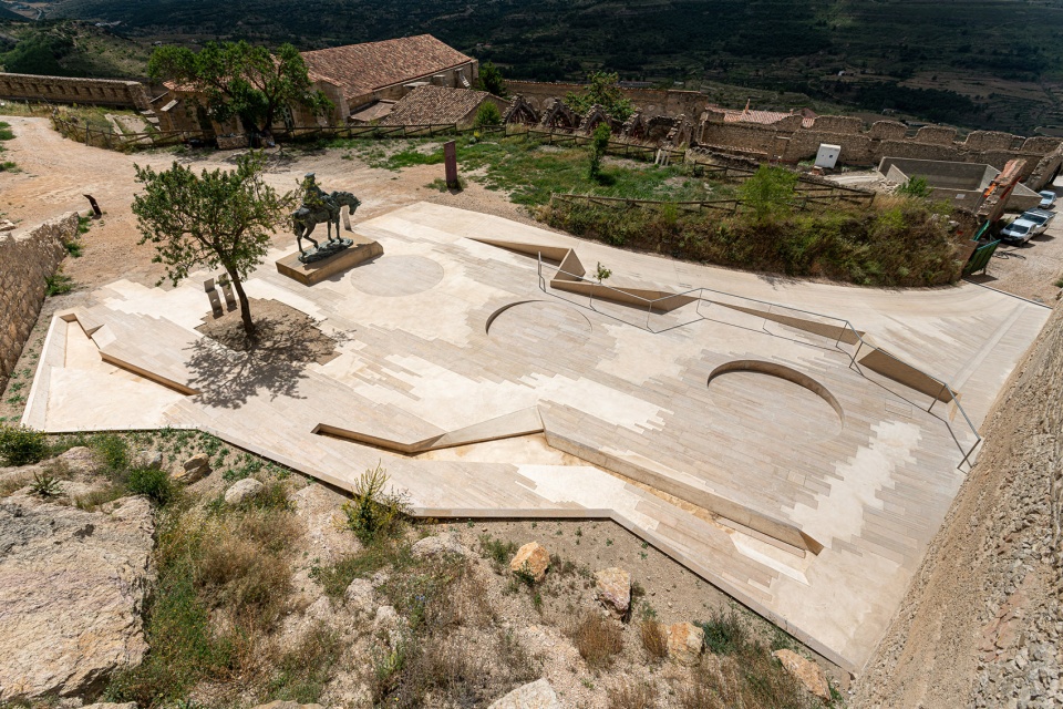 Consolidation and restoration in the area of Sant Francesc and La Pardala in Morella Castle Spain by Carquero Arquitectura