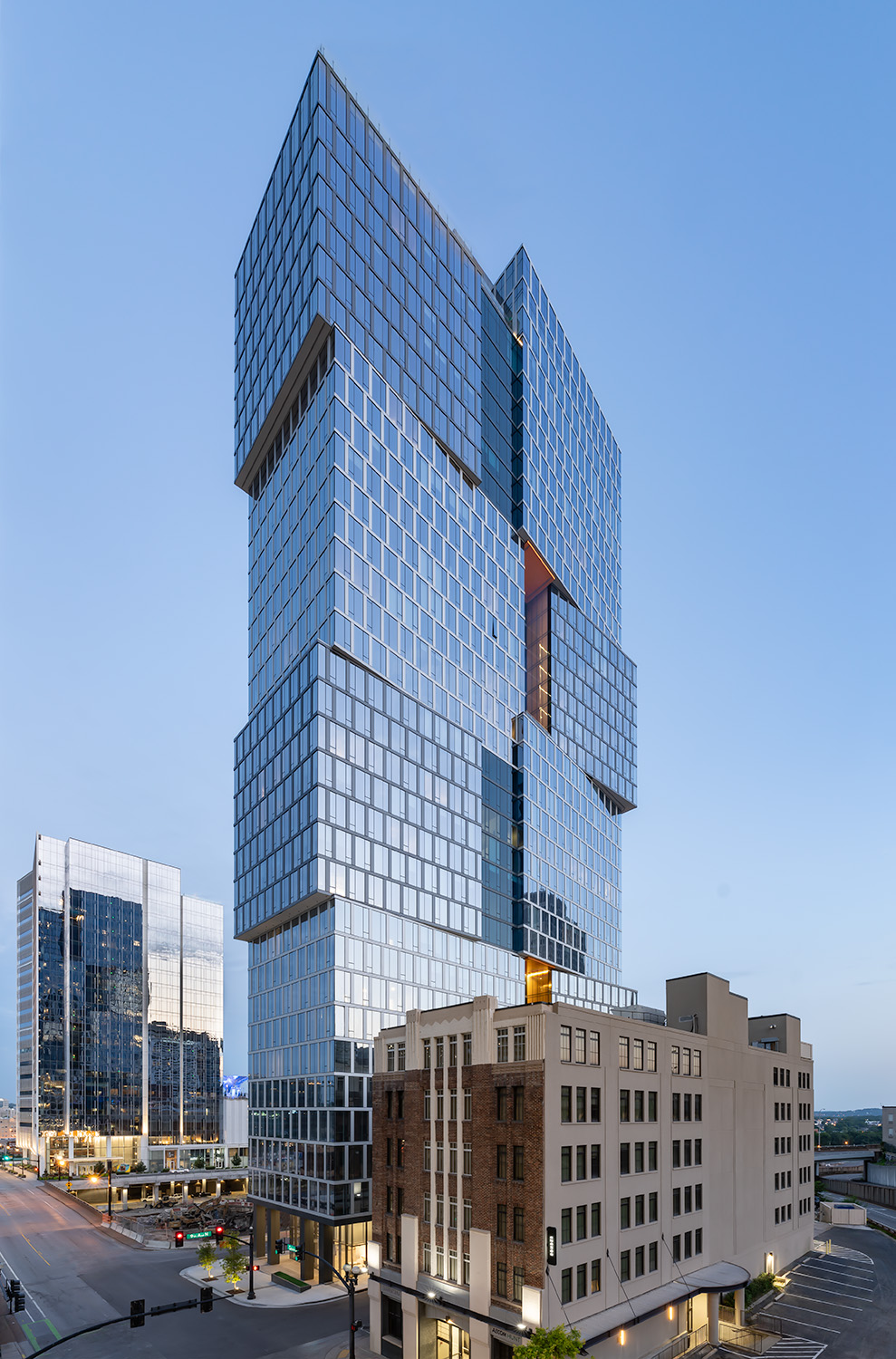 Alcove residential tower in Nashville by Goettsch Partners 谷德设计网