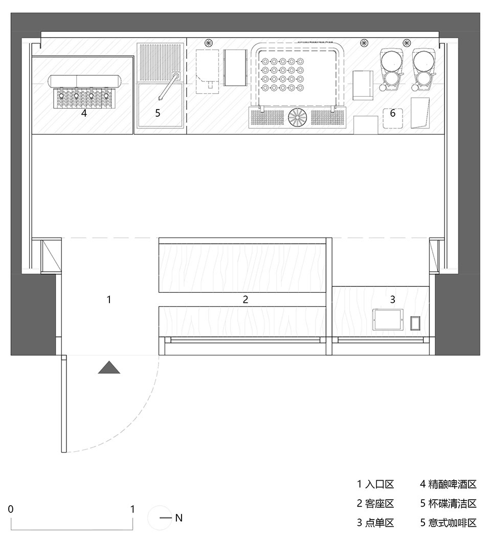 cenchi coffee jiaodaokou shop by spacestation