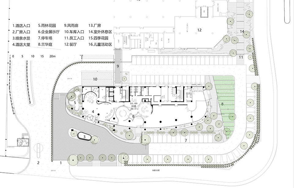 Landscape Design of Chongqing Weilan Linkong Holiday Inn China by Xiangjie Design Agency