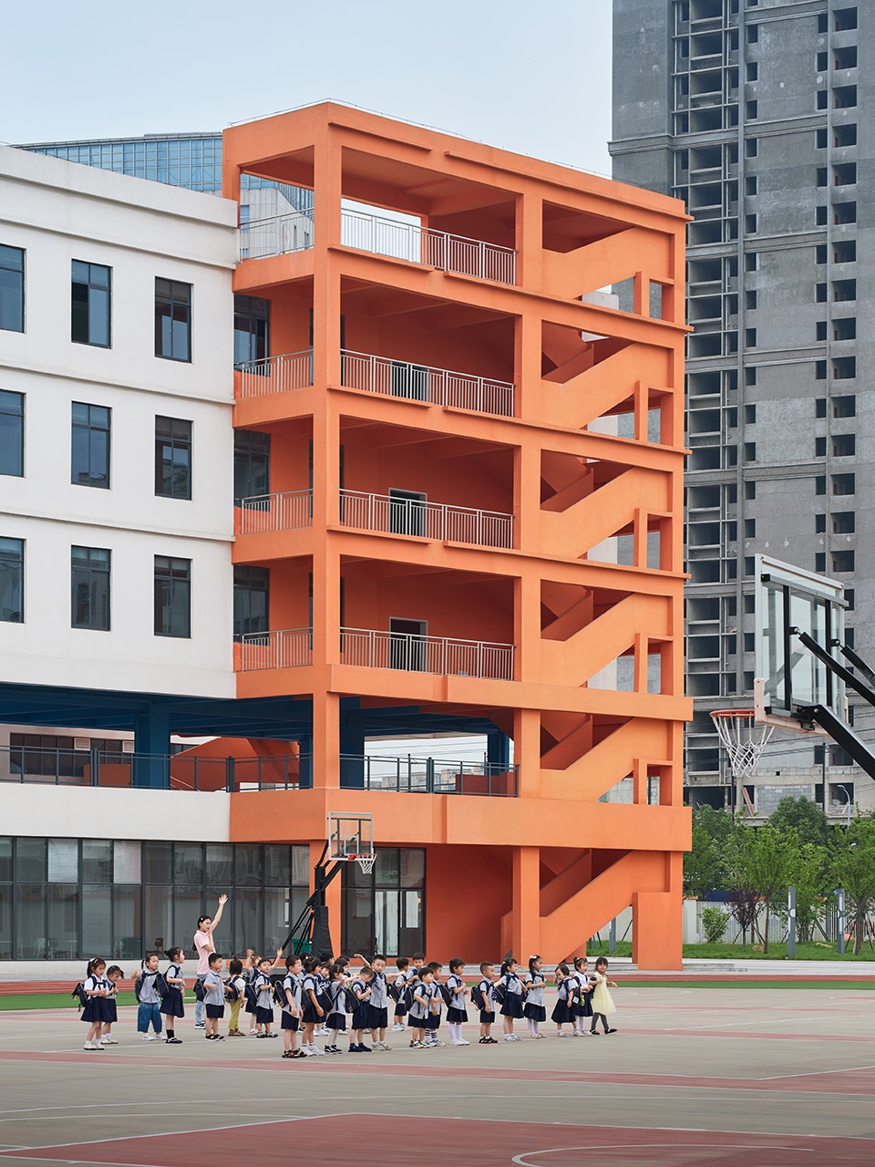 New School in the County China by L M Design Lab