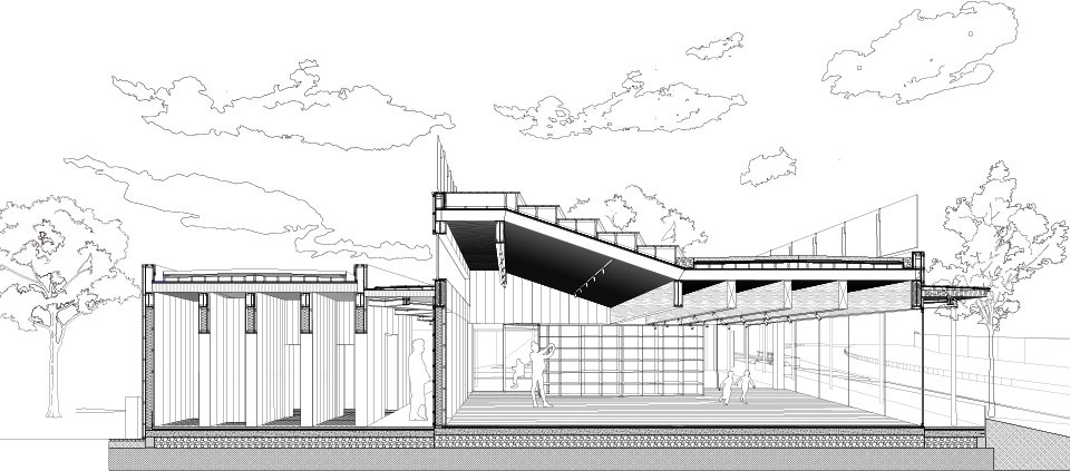 Service Station in Front of Putuo Park Suzhou Creek Atelier Z