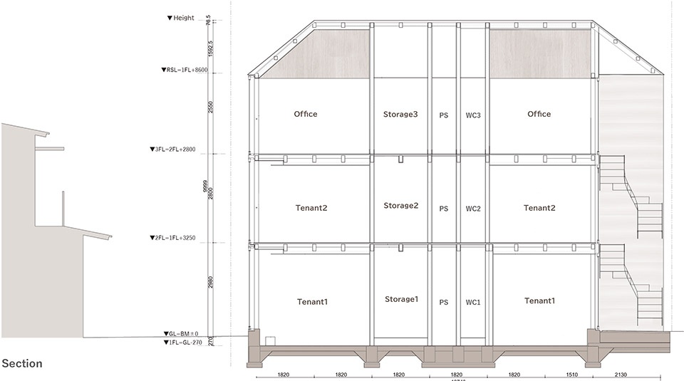 Pencil Building in Kumagaya by Sigma Construction Co Ltd Ono Architect Office