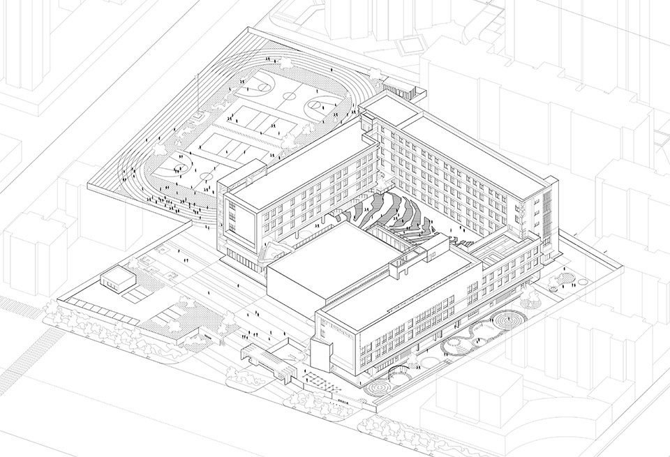 New School in the County China by L M Design Lab