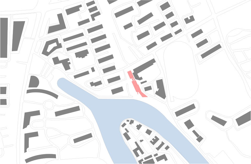 Service Station in Shunyi Road Pocket Park Suzhou Creek Shanghai by Atelier Z