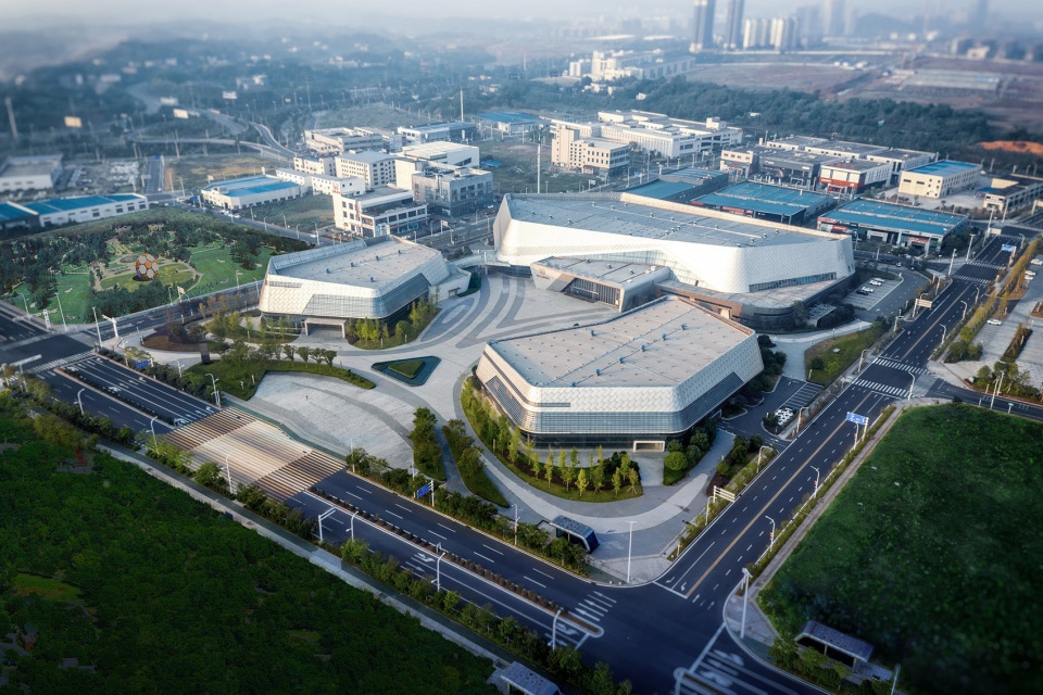 Masterplan design exploration of zhuzhou auto expo park trading center by cmie luo jin studio