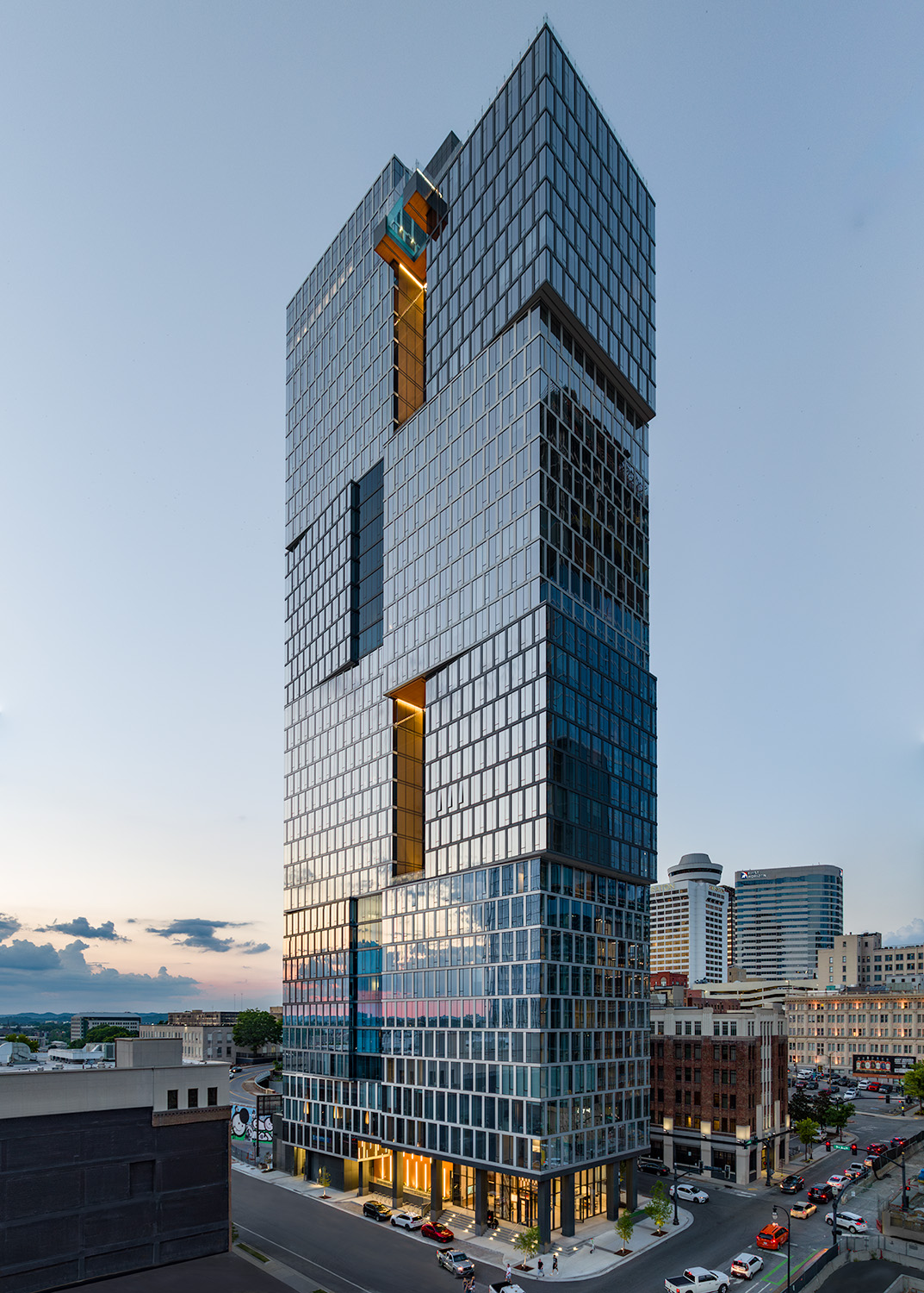 Alcove residential tower in Nashville by Goettsch Partners 谷德设计网