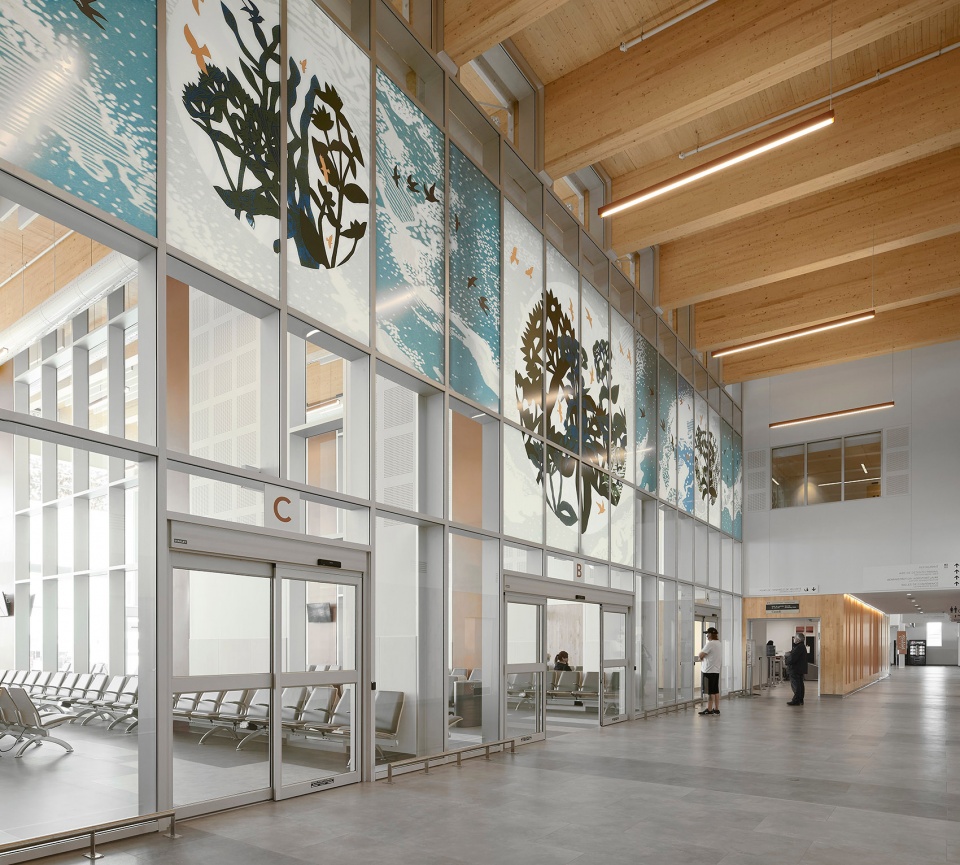 a new air terminal for the rouyn noranda airport by evoq artcad