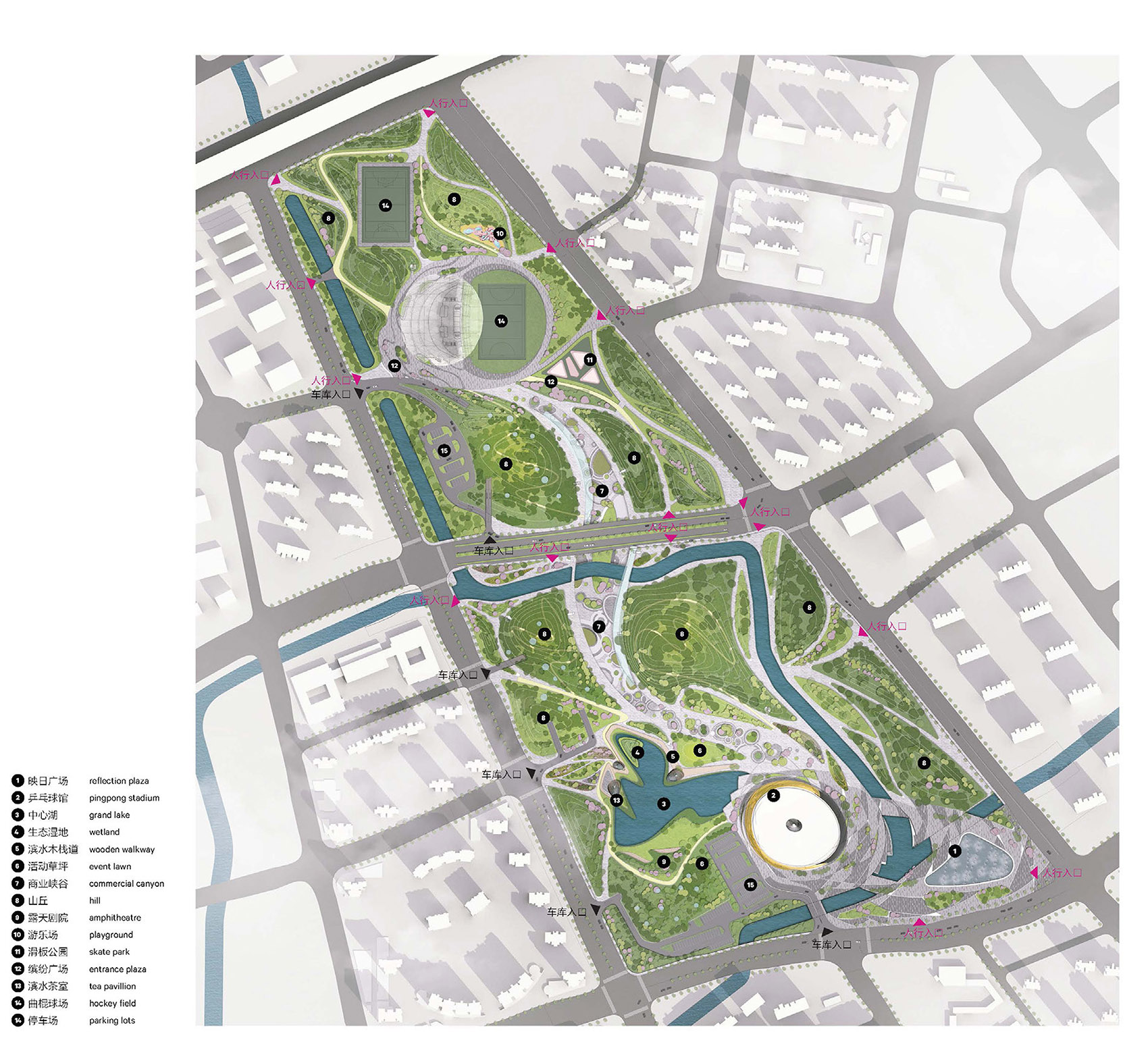 Asian Games Masterplan by Archi-Tectonics + !Melk - 谷德设计网