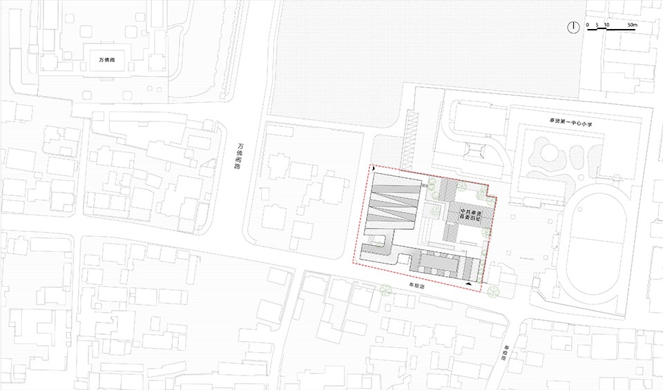 总平面图 Site plan ©同济原作设计工作室