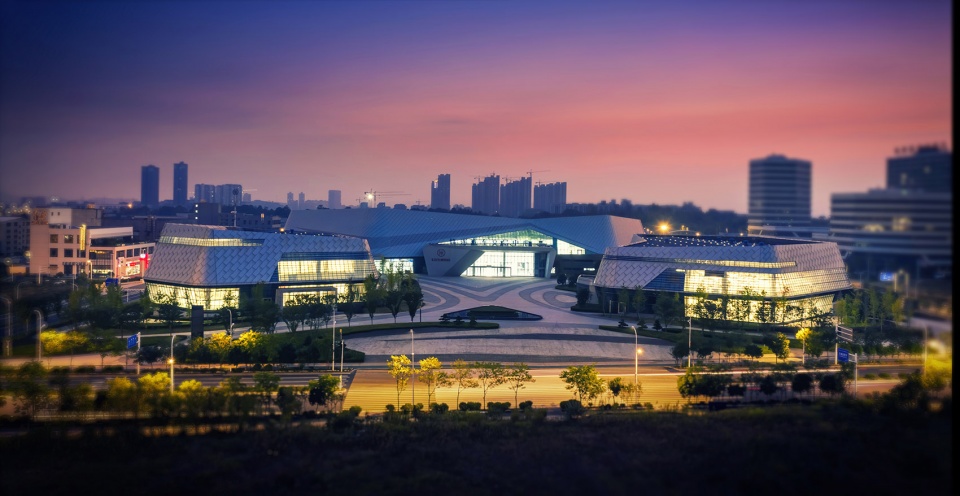 Masterplan design exploration of zhuzhou auto expo park trading center by cmie luo jin studio