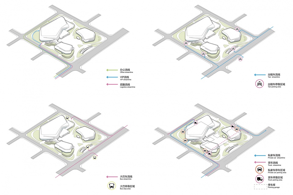 Masterplan design exploration of zhuzhou auto expo park trading center by cmie luo jin studio